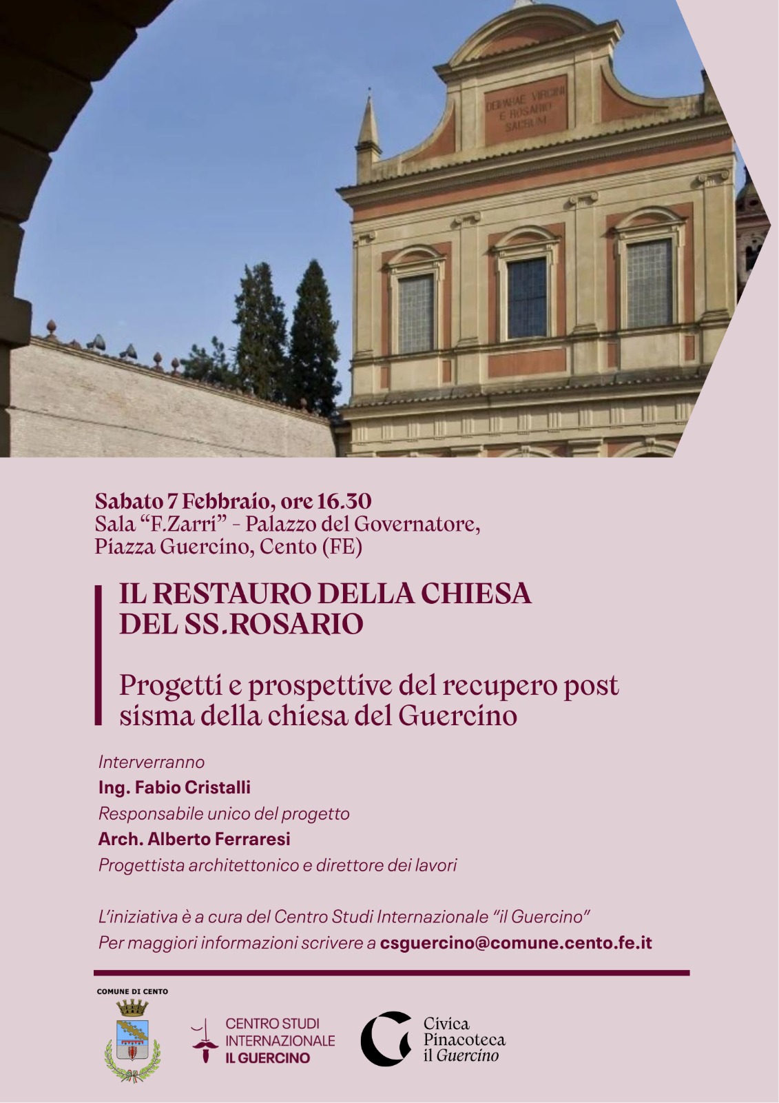 Restauro della Chiesa del SS. Rosario