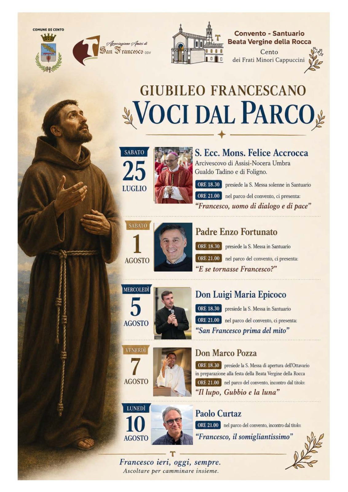 Giubileo Francescano: voci dal Parco