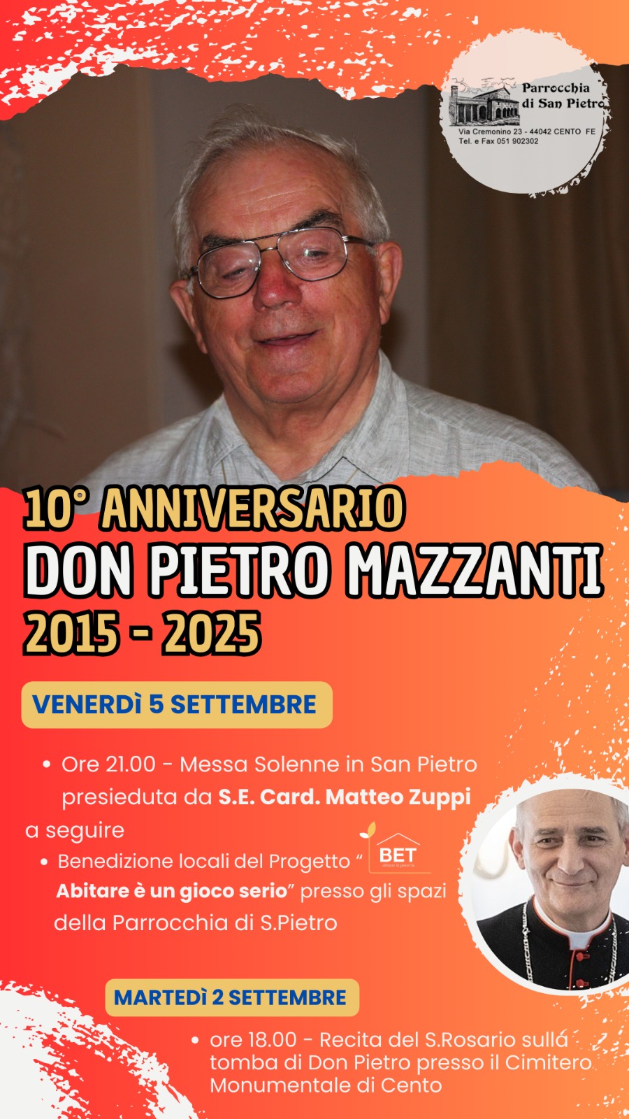 10° Anniversario DON PIETRO MAZZANTI